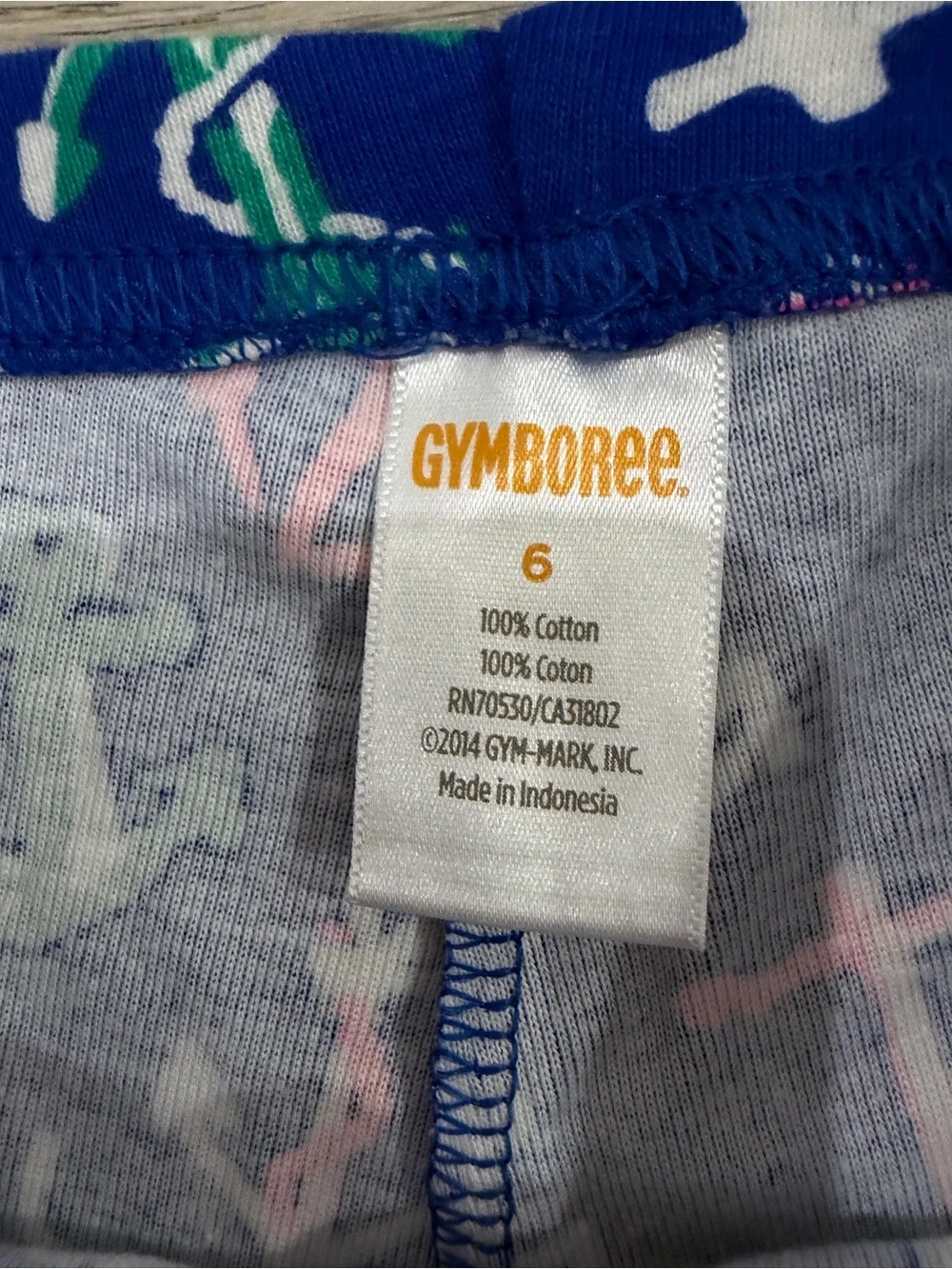 Gymboree Navy Anchor Print Stretch Shorts